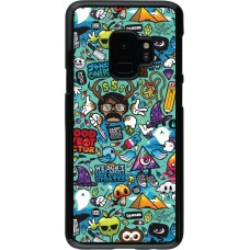 Samsung Galaxy S9 Case Hülle - Mixed Cartoons Turquoise