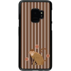 Samsung Galaxy S9 Case Hülle - Monkey with stripes