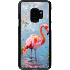 Samsung Galaxy S9 Case Hülle - Paint Flamingo