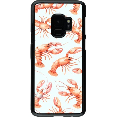Samsung Galaxy S9 Case Hülle - Muster von pastellfarbenen Hummern