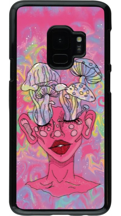 Coque Samsung Galaxy S9 - Psychedelic pink mushroom