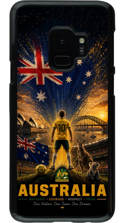 Samsung Galaxy S9 Case Hülle - Fussball Australien splash 2026
