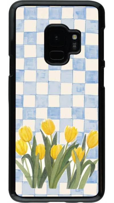 Samsung Galaxy S9 Case Hülle - Blue vichy tulips 2026