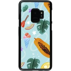 Samsung Galaxy S9 Case Hülle - Summer 2025 Pattern papaya