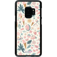 Samsung Galaxy S9 Case Hülle - Sommer Pink Muster