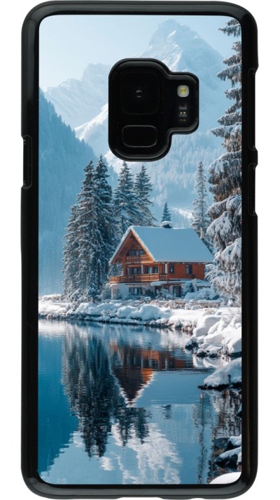 Samsung Galaxy S9 Case Hülle - Winter 25 Winter house forest day