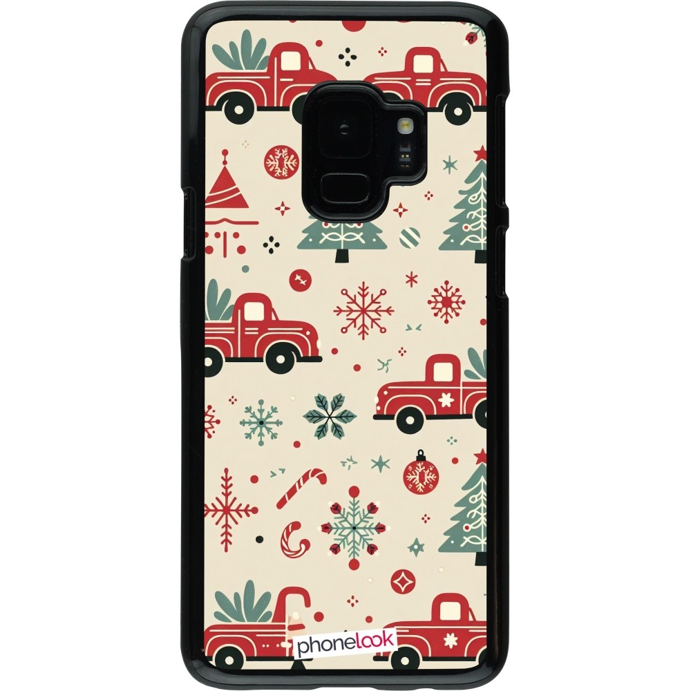 Samsung Galaxy S9 Case Hülle - Weihnachten 2024 Lkw Tanne