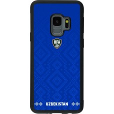 Samsung Galaxy S9 Case Hülle - Silikon schwarz Usbekistan 2026 personalisierbares Fussballtrikot