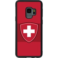 Samsung Galaxy S9 Case Hülle - Silikon schwarz Hockey World Championship Ecusson Suisse