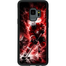 Samsung Galaxy S9 Case Hülle - Silikon schwarz Hockey World Championship Player