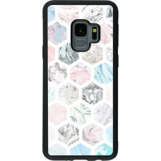 Samsung Galaxy S9 Case Hülle - Silikon schwarz Marble Everything