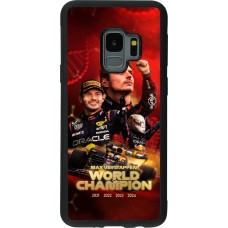Samsung Galaxy S9 Case Hülle - Silikon schwarz Max Verstappen Champion 2023