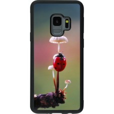 Samsung Galaxy S9 Case Hülle - Silikon schwarz Ladybird on a mushroom 2026