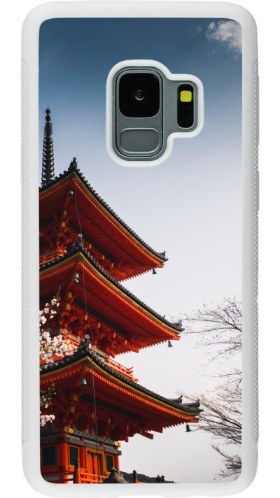 Samsung Galaxy S9 Case Hülle - Silikon weiss Spring 23 Japan