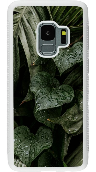Samsung Galaxy S9 Case Hülle - Silikon weiss Spring 23 fresh plants