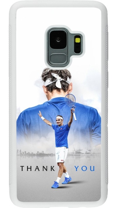 Samsung Galaxy S9 Case Hülle - Silikon weiss Thank you Roger