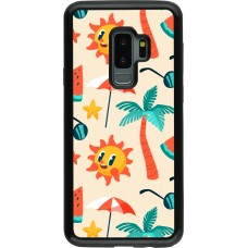 Samsung Galaxy S9+ Case Hülle - Hybrid Armor schwarz Summer 2025 Pattern soleil
