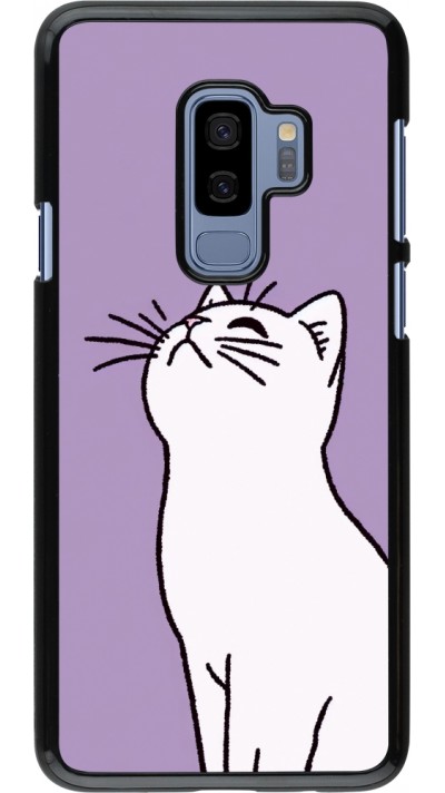 Samsung Galaxy S9+ Case Hülle - Chat auf lila Hintergrund