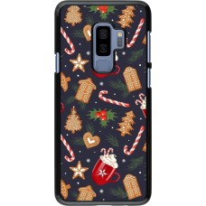 Samsung Galaxy S9+ Case Hülle - Christmas 25 Pattern Gingerbread House