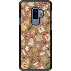 Samsung Galaxy S9+ Case Hülle - Christmas 25 Pattern Ginger Cookie