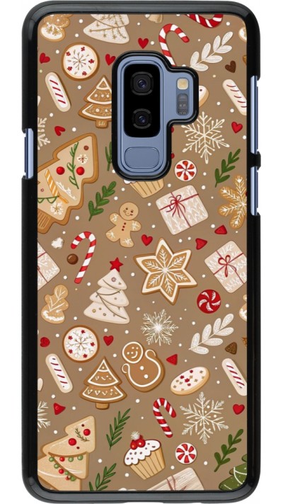 Samsung Galaxy S9+ Case Hülle - Christmas 25 Pattern Ginger Cookie