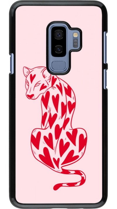 Samsung Galaxy S9+ Case Hülle - Leopard with hearts 2026