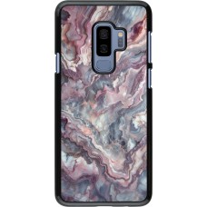 Samsung Galaxy S9+ Case Hülle - Violetter silberner Marmor