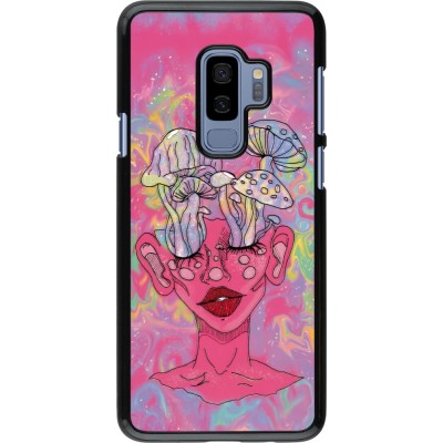 Samsung Galaxy S9+ Case Hülle - Psychedelic pink mushroom