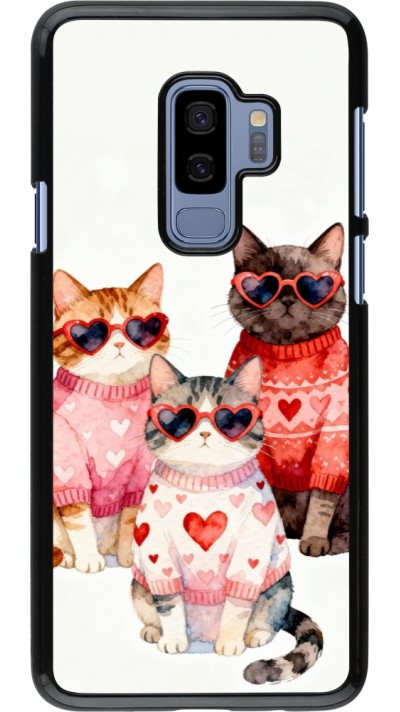 Samsung Galaxy S9+ Case Hülle - Saint Valentines Day 26 Cat Love