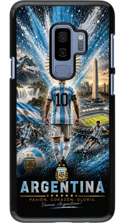 Samsung Galaxy S9+ Case Hülle - Fussball Argentinien splash 2026
