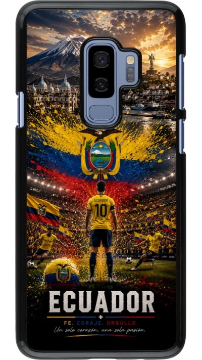 Samsung Galaxy S9+ Case Hülle - Fussball Ecuador splash 2026