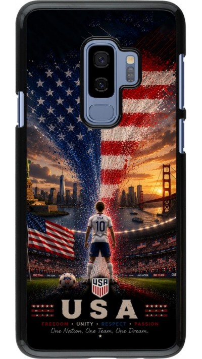 Samsung Galaxy S9+ Case Hülle - Fussball Vereinigten Staaten splash 2026