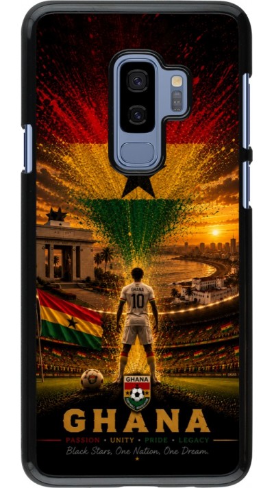 Samsung Galaxy S9+ Case Hülle - Fussball Ghana splash 2026
