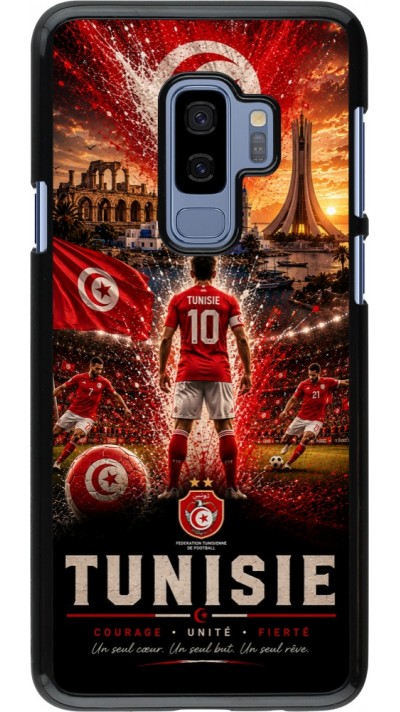 Samsung Galaxy S9+ Case Hülle - Fussball Tunesien splash 2026