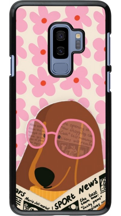 Samsung Galaxy S9+ Case Hülle - Dog with newspaper 2026