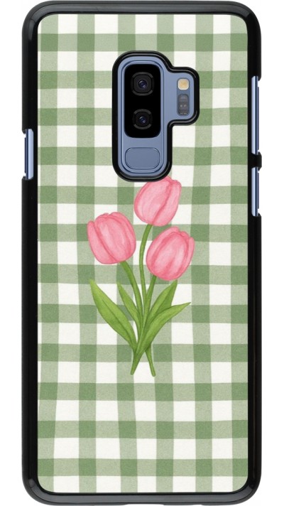 Samsung Galaxy S9+ Case Hülle - Green vichy tulips 2026