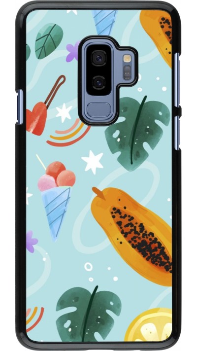 Samsung Galaxy S9+ Case Hülle - Summer 2025 Pattern papaya