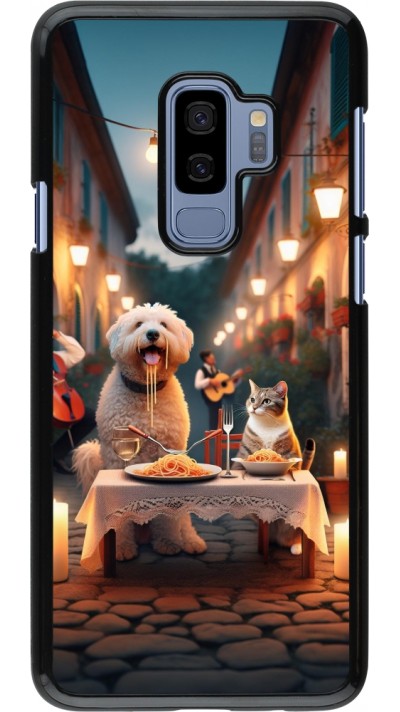 Samsung Galaxy S9+ Case Hülle - Valentin 2024 Hund & Katze Kerzenlicht Samsung Galaxy S9+ Case Hülle - Valentin 2024 Hund & Katze Kerzenlicht