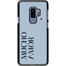 Samsung Galaxy S9+ Case Hülle - Valentine 2024 mucho amor azul