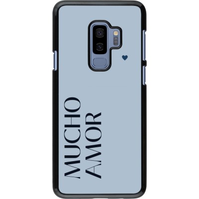 Samsung Galaxy S9+ Case Hülle - Valentine 2024 mucho amor azul