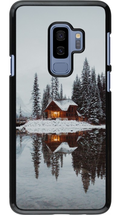 Samsung Galaxy S9+ Case Hülle - Winter 25 Winter house forest afternoon