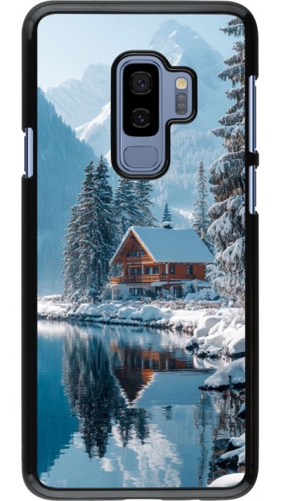 Samsung Galaxy S9+ Case Hülle - Winter 25 Winter house forest day
