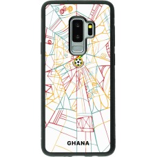 Samsung Galaxy S9+ Case Hülle - Silikon schwarz Ghana 2026 personalisierbares Fussballtrikot