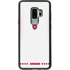 Samsung Galaxy S9+ Case Hülle - Silikon schwarz Jordanien 2026 personalisierbares Fussballtrikot