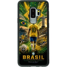 Samsung Galaxy S9+ Case Hülle - Silikon schwarz Fussball Brasilien splash 2026