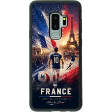 Samsung Galaxy S9+ Case Hülle - Silikon schwarz Fussball Frankreich splash 2026