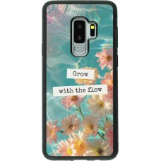 Samsung Galaxy S9+ Case Hülle - Silikon schwarz Summer 2025 Grow with the flow