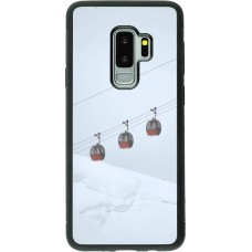 Samsung Galaxy S9+ Case Hülle - Silikon schwarz Winter 22 ski lift