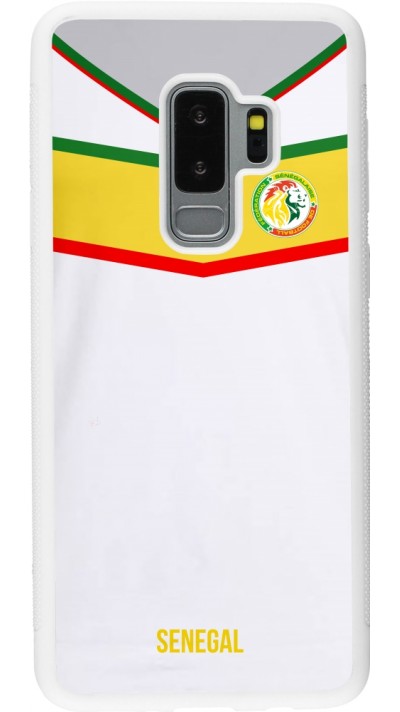 Samsung Galaxy S9+ Case Hülle - Silikon weiss Senegal 2022 personalisierbares Fußballtrikot