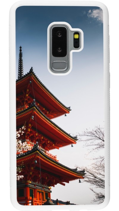 Samsung Galaxy S9+ Case Hülle - Silikon weiss Spring 23 Japan